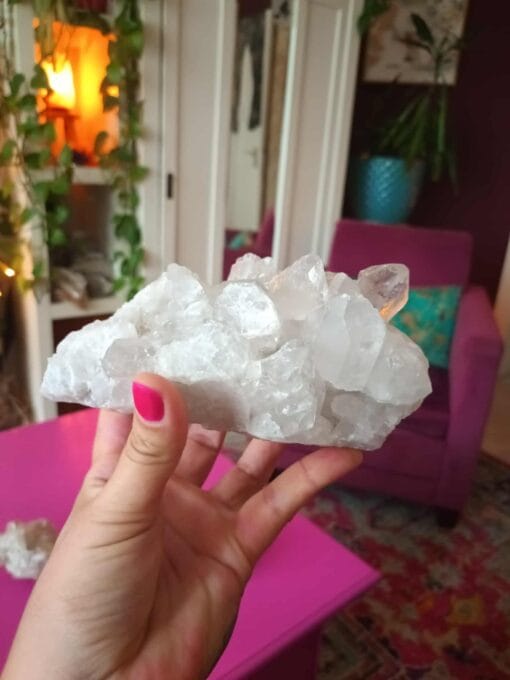 Bergkristal cluster 430 gram - Afbeelding 2