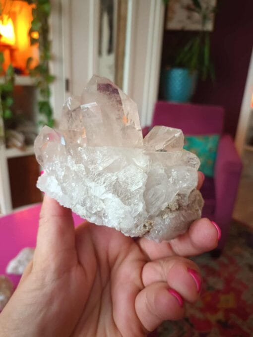 Bergkristal cluster 430 gram
