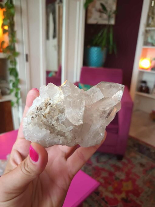 Bergkristal cluster 430 gram - Afbeelding 3