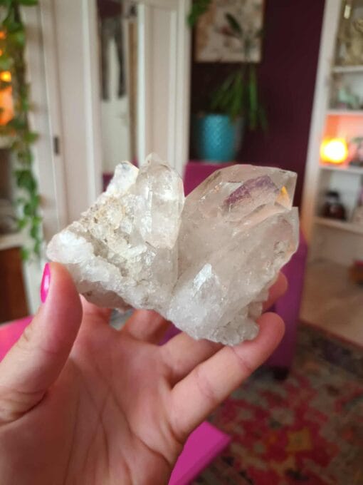 Bergkristal cluster 430 gram - Afbeelding 5