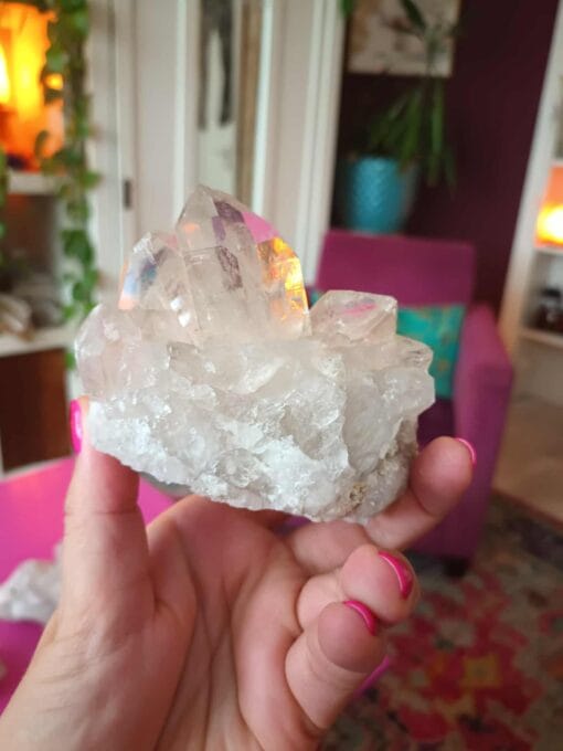 Bergkristal cluster 430 gram - Afbeelding 6